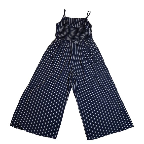 Old Navy Sleeveless Square Neck Cami Jumpsuit Size M NEW Pinstripe Nautical - Picture 3 of 9